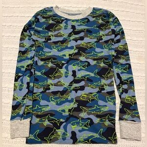 Kirkland Signature Gray and Blue Boys Pj Shirt